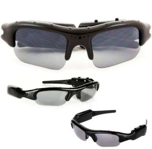 DVR Camera & Cam Recorder Sunglasses with Micro SD Slot, Carry Case, USB Data & Charging Cable Ect.