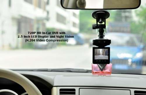 2.5" LCD Car DVR Camera & Cam Recorder, Motion Detection, Night Vision, Support USB & Micro SD
