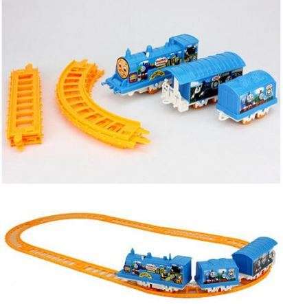 Battery Operated THOMAS Train Set - Hours of Fun, Play & Learn - 3 Cars & 8 Tracks
