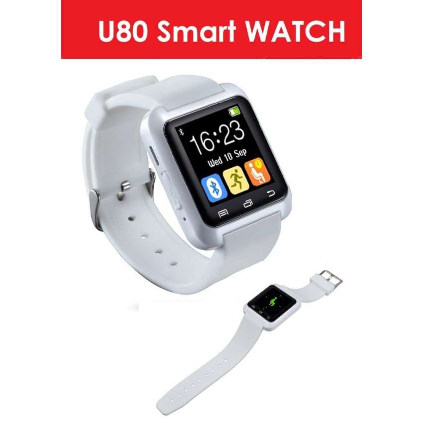 U80 Bluetooth Smartwatch for Android - Pedometer, Sleep Monitor, Drink Reminder, Remote Camera, etc