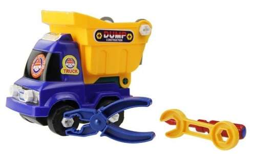Learn & Play with a Self Assemble and Dismantling Dump Truck With Tools