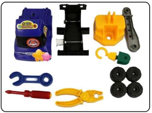 Learn & Play with a Self Assemble and Dismantling Dump Truck With Tools