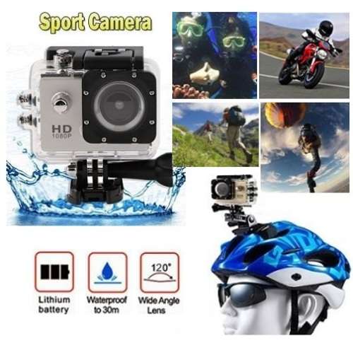 1.5" Action Sport DVR & Camera - Waterproof, LCD Screen, Side Helmet Mount, Waterproof Casing..