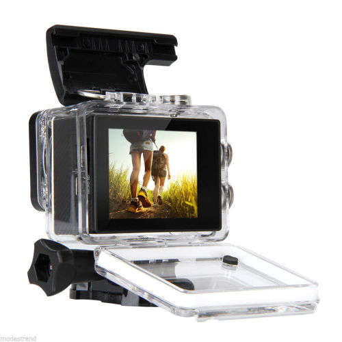 HD Action Sport DVR & Camera - Waterproof, LCD Screen, Side Helmet Mount, Waterproof Casing..
