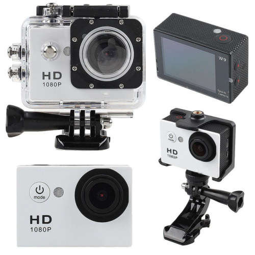 HD Action Sport DVR & Camera - Waterproof, LCD Screen, Side Helmet Mount, Waterproof Casing..