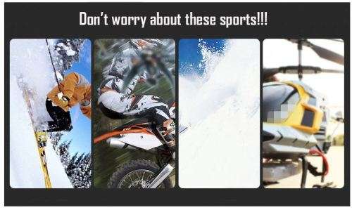 2" WI-FI HDMI HDR 1080P Sport Action Sport Cam - Waterproof, LCD Screen, Support USB & SD Card