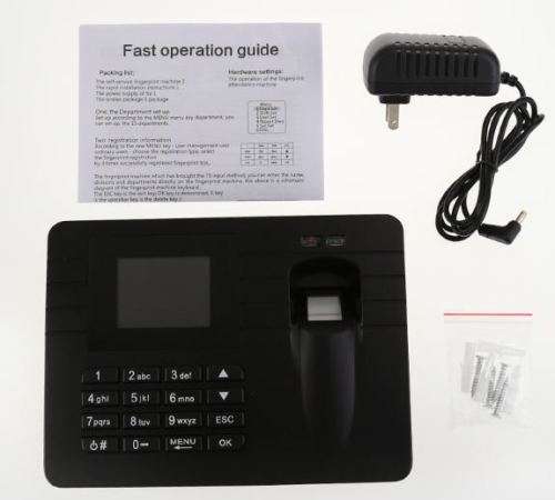Bio-metric Fingerprint Attendance System, Colour Display With Time Clock & Complete Software
