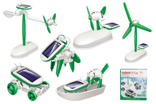 Educational Engineering Self Assembly 6 IN 1 Solar Rechargeable Kit - Learning, Logic & Creativity