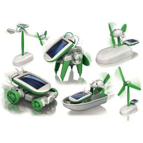 Educational Engineering Self Assembly 6 IN 1 Solar Rechargeable Kit - Learning, Logic & Creativity