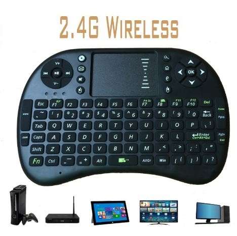 2.4G Wireless Keyboard, Touch-pad & Keyboard Mouse for PC, Android TV Box etc