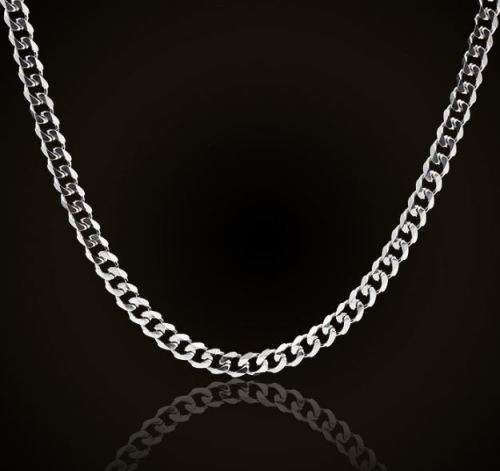 66cm 316L Stainless Steel 7mm Figaro Link Chain Necklace for Men in Complimentary Gift Box