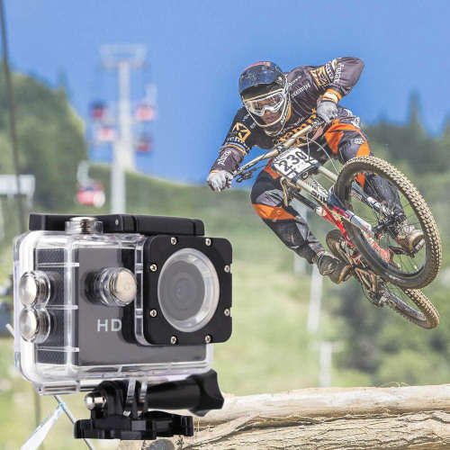 HD Action Sport DVR & Camera - Waterproof, LCD Screen, Side Helmet Mount, Waterproof Casing..