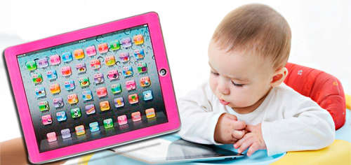 10.5" Intelligent Educational Tablet With Lights in Different Colours, Words, Numbers, Quiz, Songs..