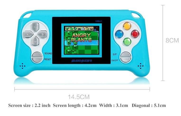 3" Handheld Game With 230 FREE Games With Colour Digital LCD Screen