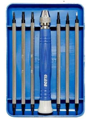 6 in 1 Precision Screwdriver Set for Repairs on Vehicle, Radio's, Watches, Phones, Computers etc.