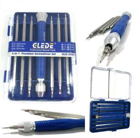 6 in 1 Precision Screwdriver Set for Repairs on Vehicle, Radio's, Watches, Phones, Computers etc.