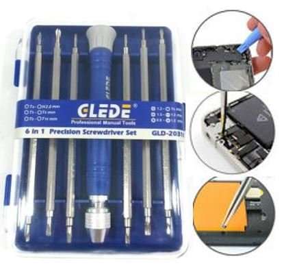 6 in 1 Precision Screwdriver Set for Repairs on Vehicle, Radio's, Watches, Phones, Computers etc.