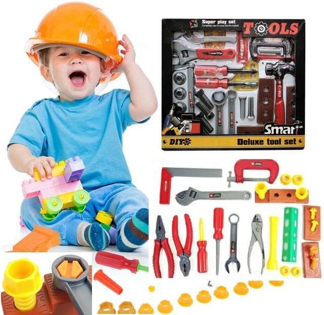 48 Piece Deluxe Tool Set For All Little Handyman Boy's