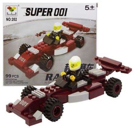 Educational 99 Blocks LEGO Racing Car Set - Build, Play & Learn