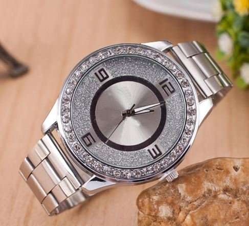 Elegant Ladies Crystal Diamante Quartz Wrist Watches in Rose Gold , Gold or Silver