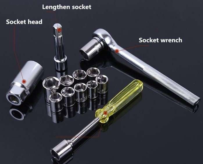 40 Piece Combination Socket Wrench Set - All You Need, Compact in a Case