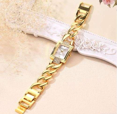 Elegant & Attractive Ladies Rose Gold Austrian Crystal LUPAI Quartz Wrist Watch in Gift Box