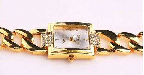 Elegant & Attractive Ladies Rose Gold Austrian Crystal LUPAI Quartz Wrist Watch in Gift Box