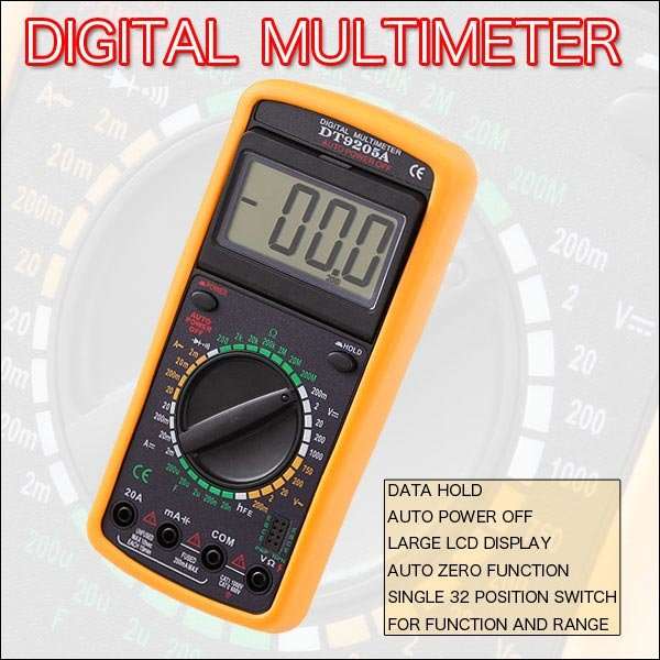 LCD Display Digital Multimeter AC DC Voltage