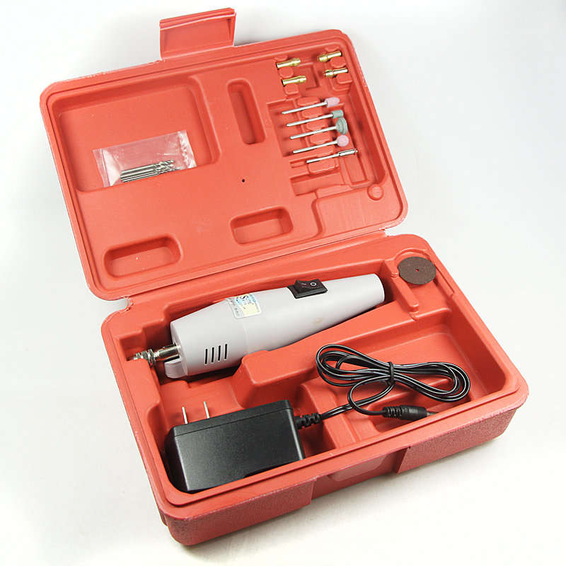 Mini 15 Piece Electric Drill & Grinder Set Compact in a Carry Case