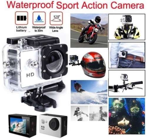 Action Sport DVR & Camera - Waterproof, LCD Screen, Side Helmet Mount, Waterproof Casing..