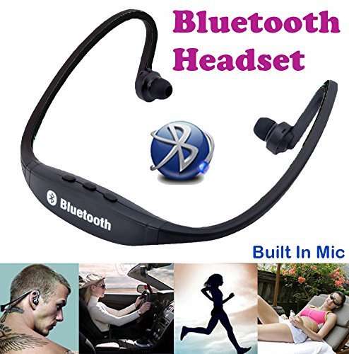 Stereo Sport Bluetooth Wireless Headset - MP3 Player & FM Radio With USB Port for Android & iPhone