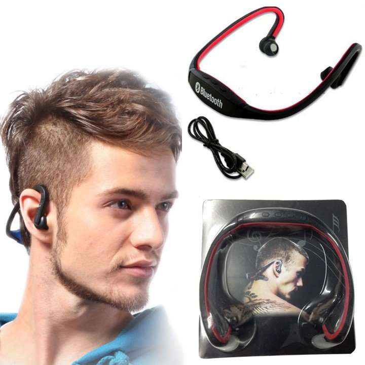 Stereo Sport Bluetooth Wireless Headset - MP3 Player & FM Radio With USB Port for Android & iPhone