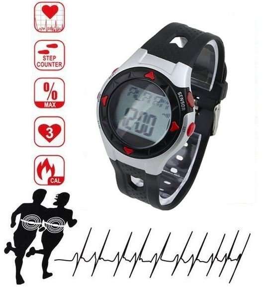 Waterproof HEART RATE MONITOR Watch With Calories Counter & Exercise Mode