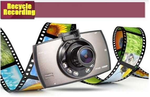 2.7" HD DVR Camera & Cam Recorder For Vehichle, Motion Detection, G-Sensor, Night Vision