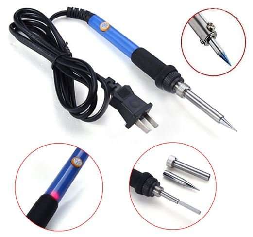60 Watt Soldering Iron - 220V - Great For Electronics, Computer Equipment, Repairs, Hobbies & Craft