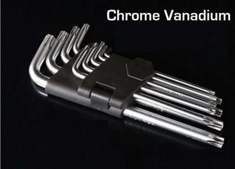 9 Piece Ball Point Allen Key Set - Chrome Vanadium
