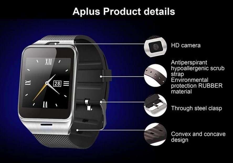 GV18 NFC Aplus smart Watch, Touch Screen, Camera, Bluetooth, NFC, Sim, Waterproof and much more....