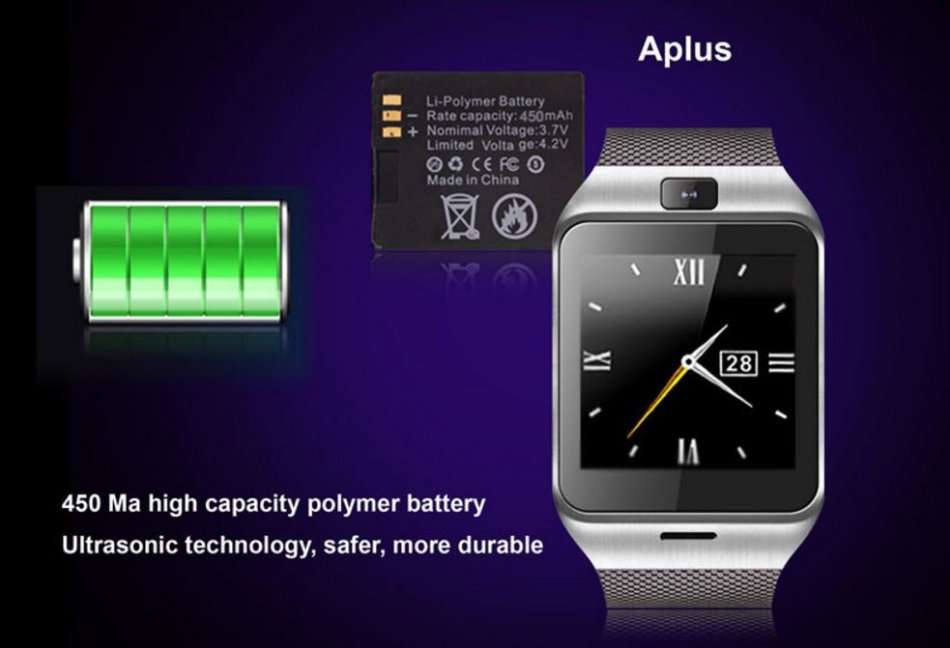 GV18 NFC Aplus smart Watch, Touch Screen, Camera, Bluetooth, NFC, Sim, Waterproof and much more....