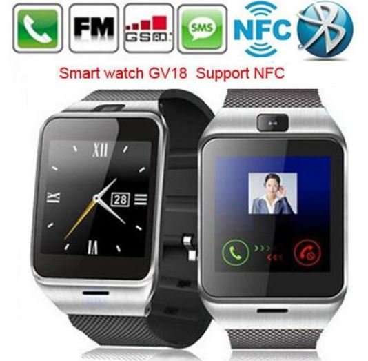 GV18 NFC Aplus smart Watch, Touch Screen, Camera, Bluetooth, NFC, Sim, Waterproof and much more....