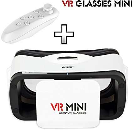 VR Box MINI 3D Virtual Reality GLASSES - IOS & Android with Bluetooth Remote Controller