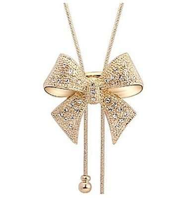 Elegant Bowknot Necklace With Swarovski Crystals in a Complimentary Gift Box
