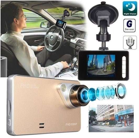 2.4" Full HD DVR Camera & Cam Recorder For Vehichle, Motion Detection. G-Sensor, Night Vision