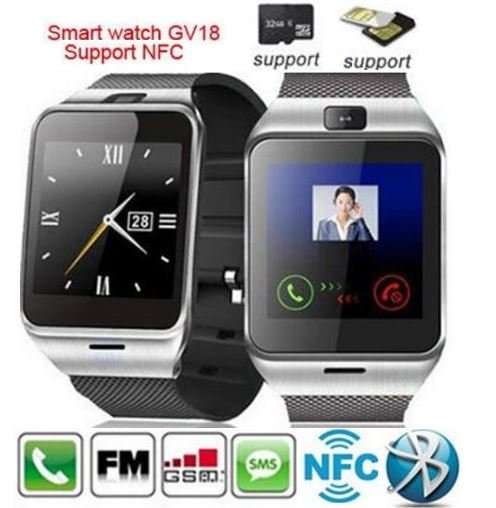 GV18 NFC APLUS smart Watch, Touch Screen, Camera, Bluetooth, NFC, Sim, Waterproof and much more....