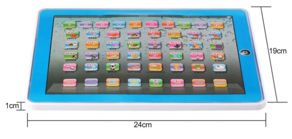 10.5" Intelligent Educational Y-PAD Tablet With Lights, Words, Numbers, Quiz, Songs..