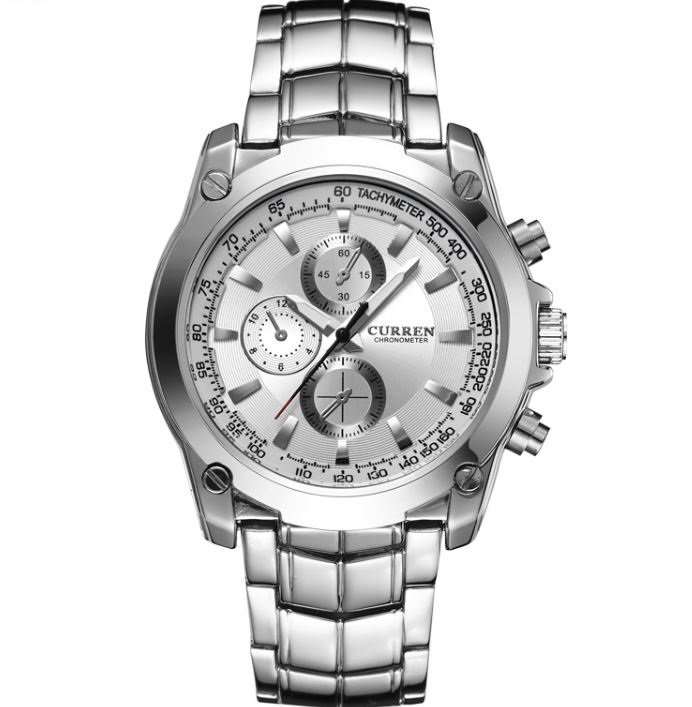 Elegant Business Stainless Steel CURREN  Mens Quartz Wrist Watch
