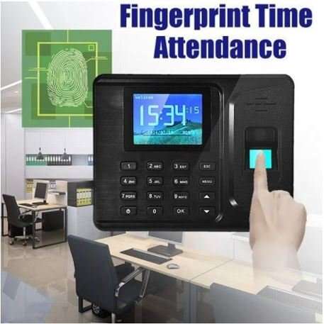 2.8" Bio-metric Fingerprint Attendance System, Colour Display With Time Clock & Complete Software