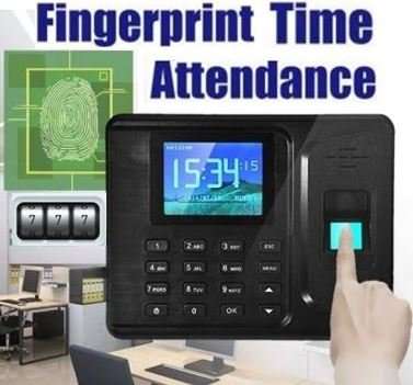 2.8" Bio-metric Fingerprint Attendance System, Colour Display With Time Clock & Complete Software