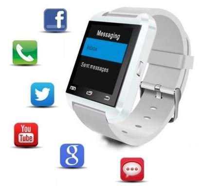 U80 Bluetooth Smartwatch - iPhone, Android, Pedometer, Sleep Monitor, Drink Reminder etc