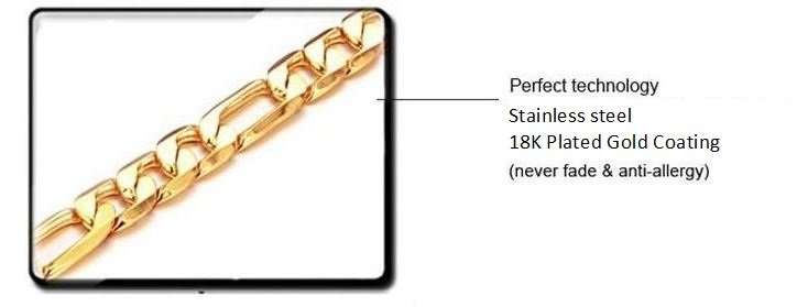 Elegant Men's 6mm Golden Stainless Steel Link Chain Necklace in Complimentary Gift Box