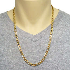 Elegant Men's 6mm Golden Stainless Steel Link Chain Necklace in Complimentary Gift Box